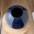 Ceramic Vintage 1980s Postmodern Navy Blue Glazed Ceramic Sphere Vase For Sale - Image 7 of 9