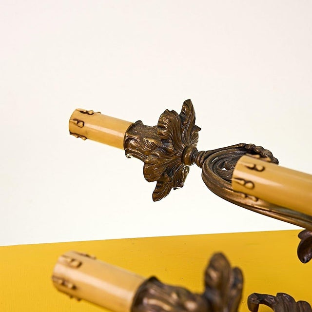 Vintage Brass Wall Light For Sale - Image 4 of 6