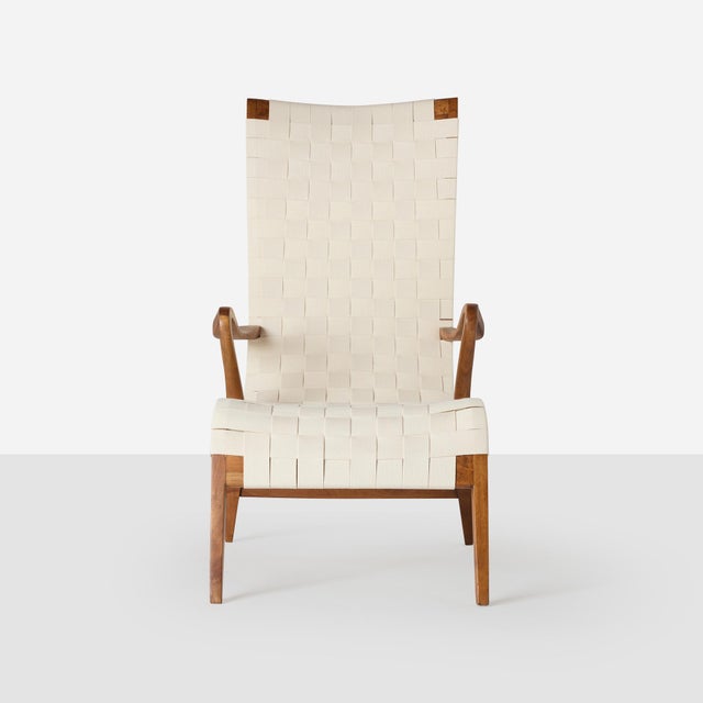 Bodafors 1940s High Back Model 1207/5-119 Chair Attributed to Axel Larsson for Bodafors For Sale - Image 4 of 10