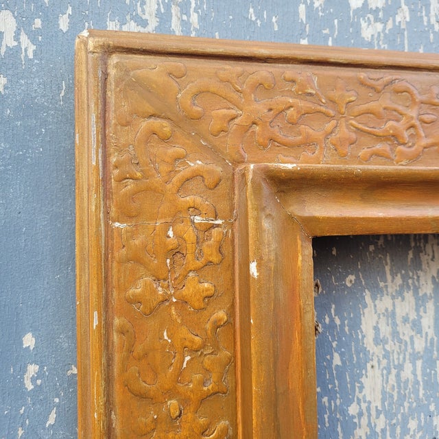 17th Century Style Lacquered Wooden Frame, Italy, Late 19th-Early 20th Century For Sale - Image 4 of 13