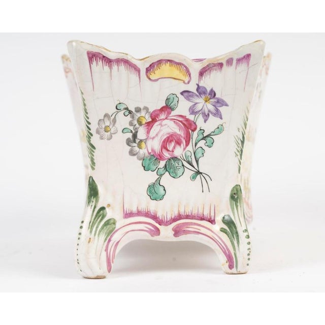 Ceramic Bouquetière Vase in Porcelain, 18th Century For Sale - Image 7 of 9