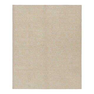 Rug & Kilim’s Tudor Style Rug in Beige, Gray All Over Floral Pattern For Sale