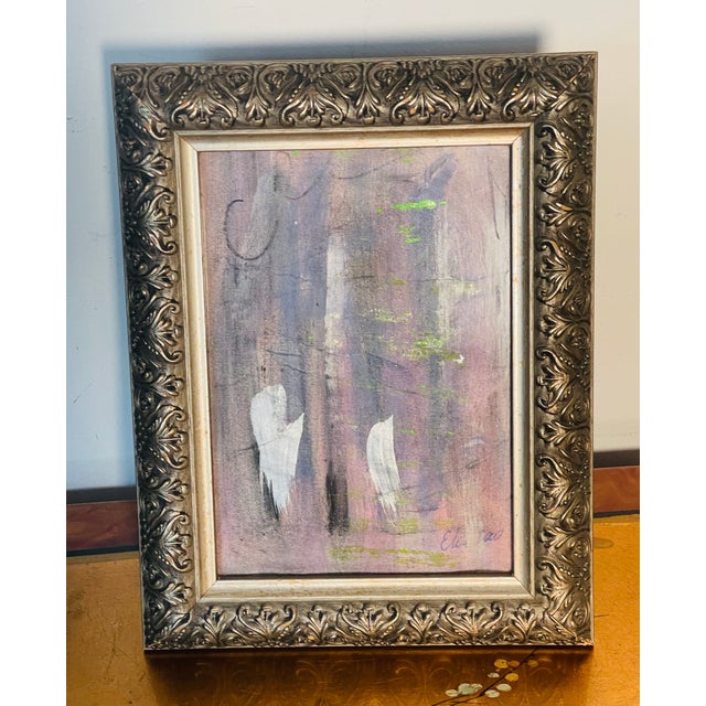 Original Contemporary Abstract Mini Meditative Painting Framed For Sale - Image 4 of 5