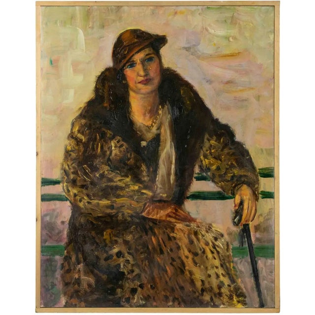 1930s Antonio Feltrinelli, Female Figures, Oil Painting, 1930s For Sale - Image 5 of 5