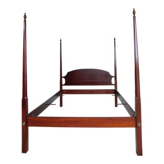 Custom Mahogany Shaker Style Queen Size Poster Bed For Sale