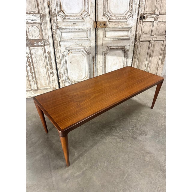 Wood Teak Coffee Table attributed to J. Andersen, 1960 For Sale - Image 7 of 11