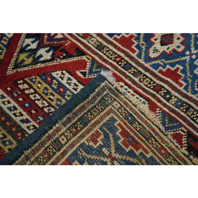 Antique Kuba Rug 3'3'' x 4'6'' For Sale - Image 9 of 9