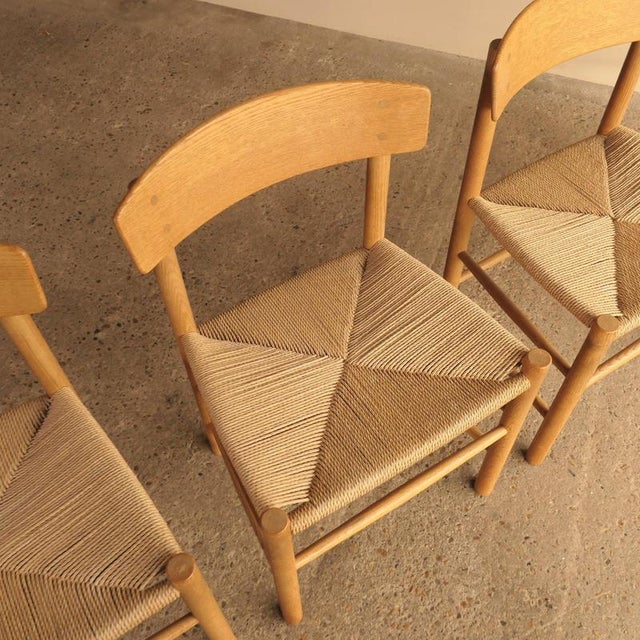 Vintage Dining Chairs by Børge Mogensen, Set of 4 For Sale - Image 5 of 10