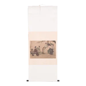 Chinese "Literary Garden" Scroll Painting, C. 1920s