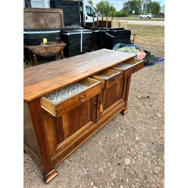 French French 19th Century Louis Philippe Two Door Walnut Buffet For Sale - Image 3 of 12
