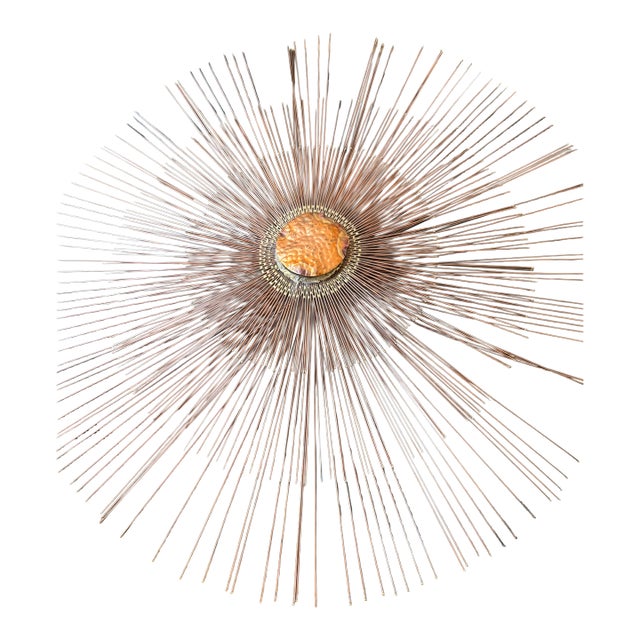 Mid 20th Century Brutalist Wall Sculpture in Wire by William and Bruce Friedle. For Sale