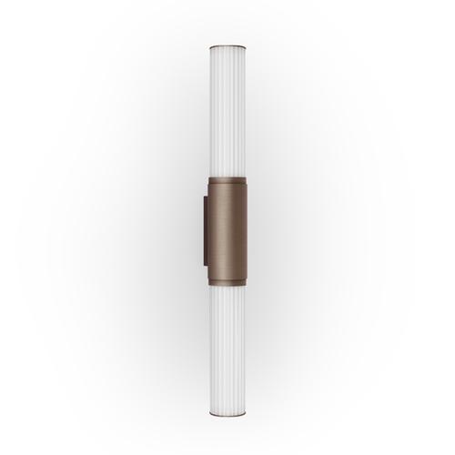 Pillar Vertical Anodized Black Aluminum Wall Lamp by JSPR For Sale - Image 4 of 10