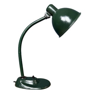 Bauhaus Dark Green Desk Lamp, 1930s For Sale