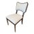 Powers Upholstered Side Chair – Custom Cream & Tan Linen For Sale