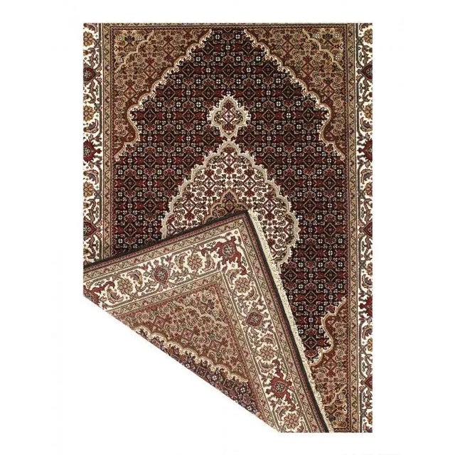 Traditional 2020s Tabriz Mahi Design Silk & Wool Rug For Sale - Image 3 of 4