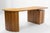 Brown Curved Desk in Elm from Seltz, France, 1980s For Sale - Image 8 of 16