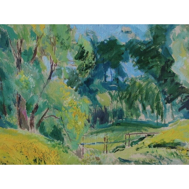 Impressionism Spring Landscape Oil Painting, Ukrainian Artist, 1980s 55-76 For Sale - Image 4 of 6