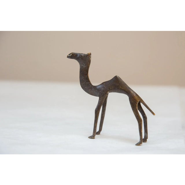 African Vintage African Dark Bronze Camel For Sale - Image 3 of 6
