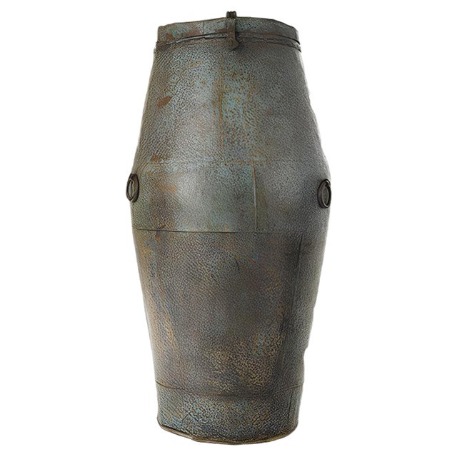 Patinated Metal Rice Reserve, 1920s For Sale