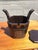 Early 20th Century Mid-Century Modern Hand-Carved Teapot Caddy With Brass Hardware For Sale - Image 12 of 12