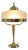 Ladys Desk Lamp in Brass and Glass, France, 1910s For Sale