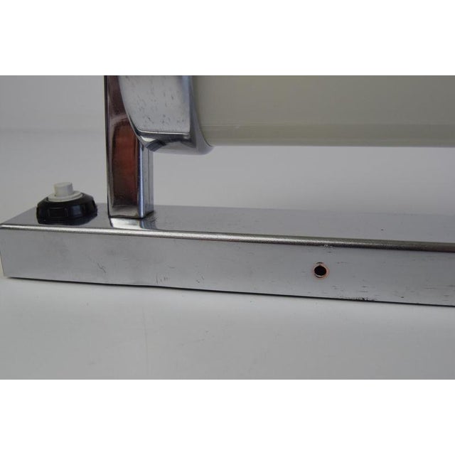 Glass Bauhaus Chrome Wall Lamp, 1930s For Sale - Image 7 of 18