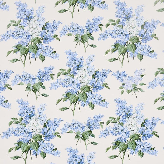 Not Yet Made - Made To Order Sample - Schumacher x Johnson Hartig Proust's Lilacs Wallpaper in Blue For Sale - Image 5 of 5