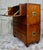 Vintage Campaign Teak Secretaire, 1940s For Sale - Image 9 of 10