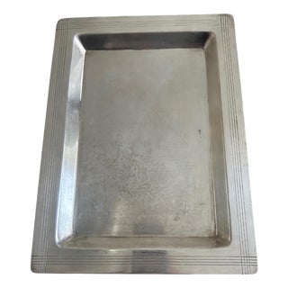 Silver-Plated Metal Trinket Tray from Ercuis, 1970s For Sale