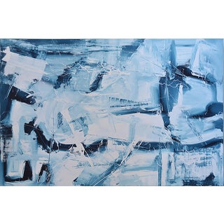 "Shattered" Contemporary Abstract Mixed-Media Painting by Jakki Jandrell For Sale