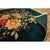 1920s Army Green Floral Medallion Haute Modern Knotted Wool Antique Chinese Art Deco Rug For Sale In New York - Image 6 of 6
