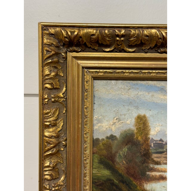 Late 19th Century French Oil on Canvas For Sale - Image 5 of 9