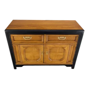 Thomasville Two Doors Two Drawers Mid Century Modern Server Cabinet Console