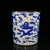 This is an elegant, cylindrical porcelain brush pot (bitong), crafted in the classic Chinese blue and white style. The...