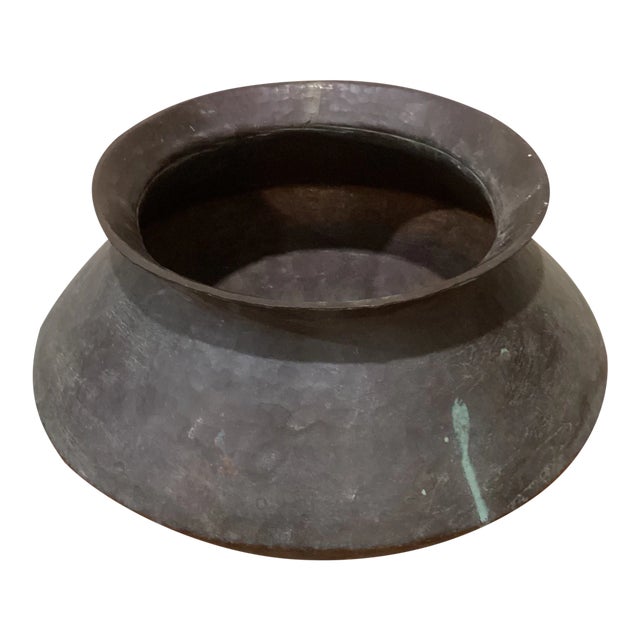 Early 20th Century Large Handmade Copper Cooking Pot For Sale