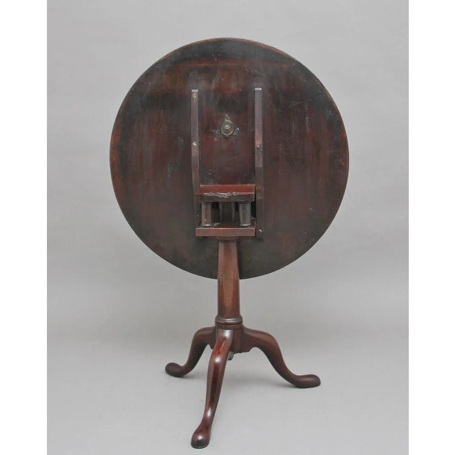 18th Century Mahogany Tripod Table For Sale - Image 6 of 9