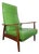 1960s Milo Baughman-Attributed Model 74 Recliner – Mid-Century Modern – Original Chartreuse Vinyl For Sale