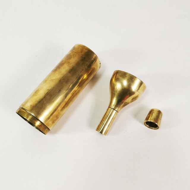 1960s Modernist Brass Shaker, Italy, 1960s For Sale - Image 5 of 14