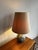 Textile Ceramic Floral Table Lamp For Sale - Image 7 of 12
