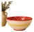 Intreccio Red Deep Pasta & Soup Bowl | Hand-Painted Italian Pasta Bowl From Deruta For Sale