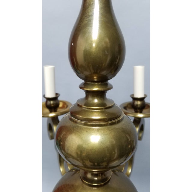 Vintage 1970s Chapman Brass Chandelier For Sale In Cincinnati - Image 6 of 11