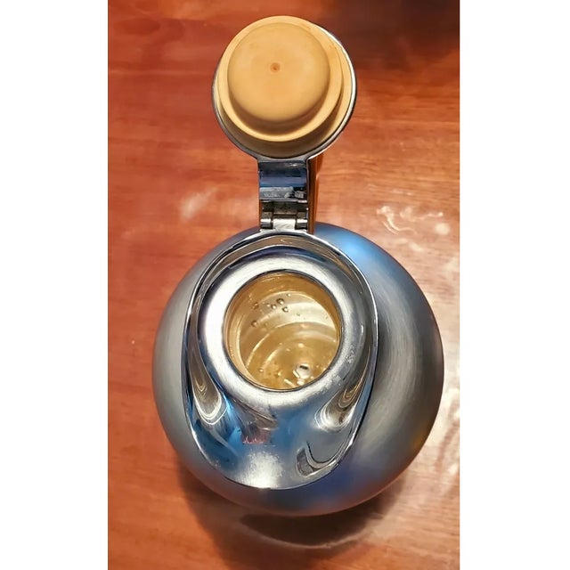 Vintage Alfi Brushed Aluminum Vacuum Jug Carafe, Germany For Sale - Image 4 of 7