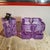 Purple Crystal Smoking Set in Murano Glass attributed to Antonio Imperatore, Italy, Set of 2 For Sale - Image 3 of 10