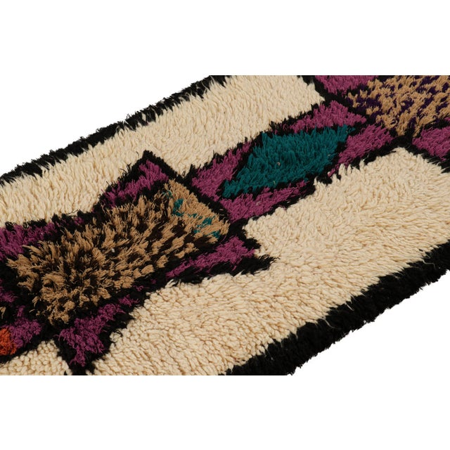 Vintage Moroccan Runner With Polychromatic Geometric Medallions From Rug & Kilim For Sale In New York - Image 6 of 7