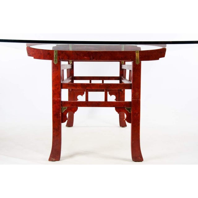 Thomasville Chinese Style Red Lacquer Dining Table Chairish
