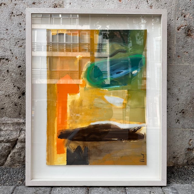 Lorenzo Colomo, Abstract Composition, 21st Century, Mixed Media on Paper, Framed For Sale - Image 6 of 18