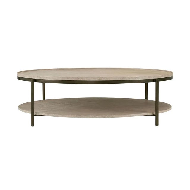 Modern Large Round Modern Cocktail Table For Sale - Image 3 of 9