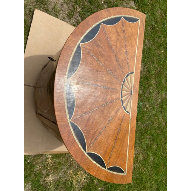 Mid 20th Century Louis XV French Style Demilune Cabinet For Sale In Cleveland - Image 6 of 12