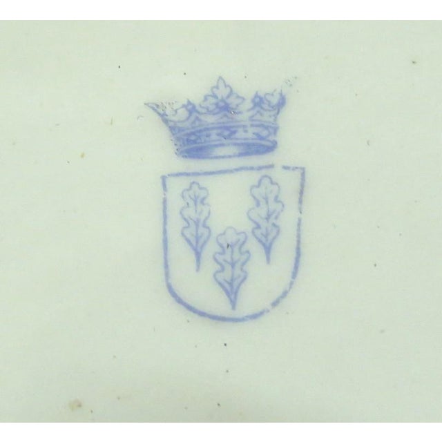 Antique Von Schierholz Reticulated Porcelain Console Bowl - 1907-1927 For Sale In Portland, ME - Image 6 of 6