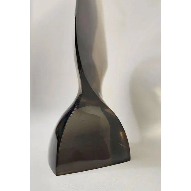 Two-Tone Abstract Sculpture, 1980s, Resin For Sale - Image 4 of 13